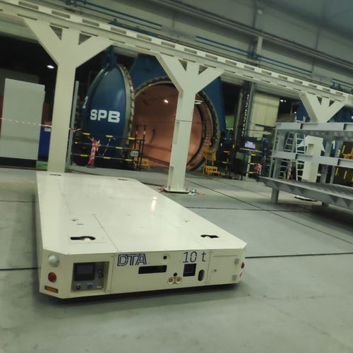 Carro de transferencia - DTA - para cargas pesadas / para piezas grandes / alimentado por batería