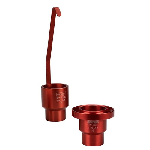 Copa de viscosidad DIN 53211 - 02011 series  - NEURTEK - de aluminio anodizado / con asidero / certificada