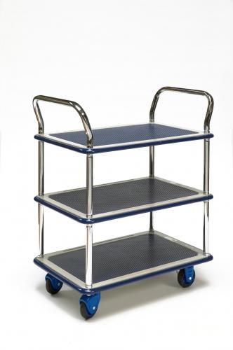 Carro de servicio - NB series - LECQ EQUIPEMENT - de metal / con estantes / multifuncional