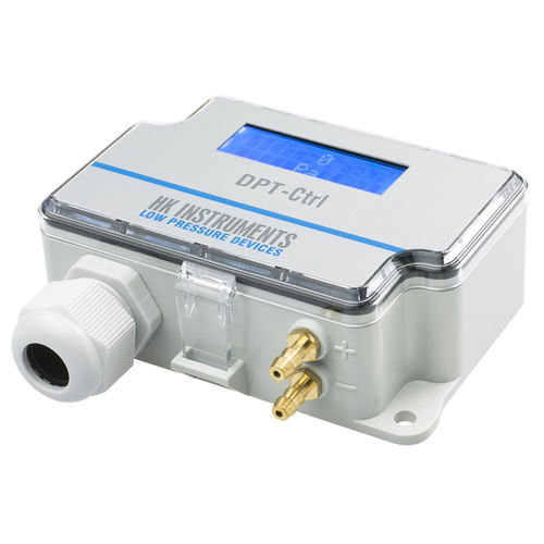 Controlador de presión para aplicaciones de calefacción, ventilación y aire acondicionado (HVAC) - DPT-Ctrl-2SP - HK INSTRUMENTS - de caudal / ajustable / baja presión