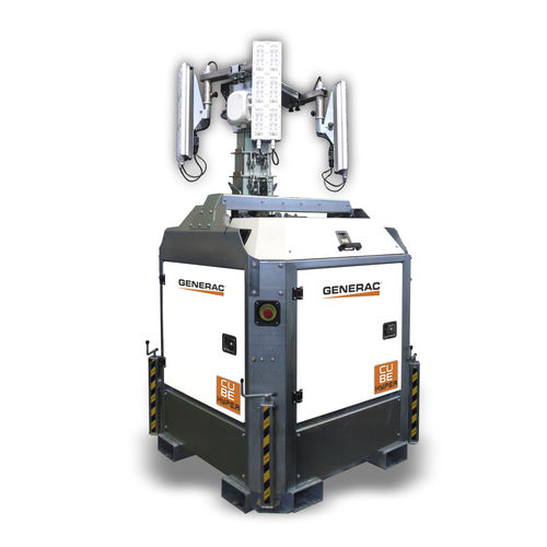Torre de iluminación LED - CUBE+ HYPER - Generac Mobile (PR Industrial Srl) - con motor diésel