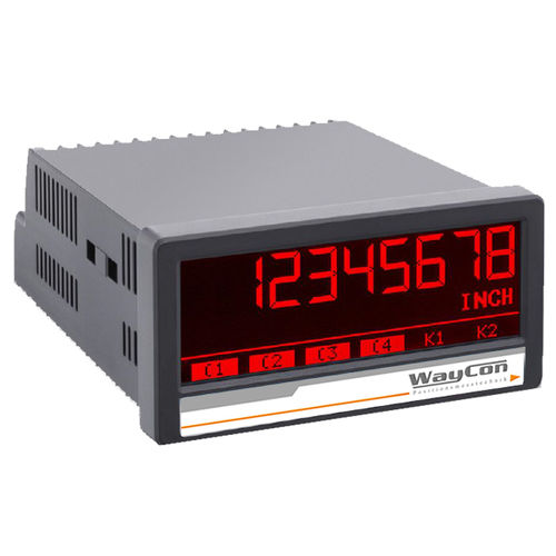 Visualizador LED - WAY-SX - WayCon Positionsmesstechnik GmbH - táctil / de 2 líneas / de 8 dígitos