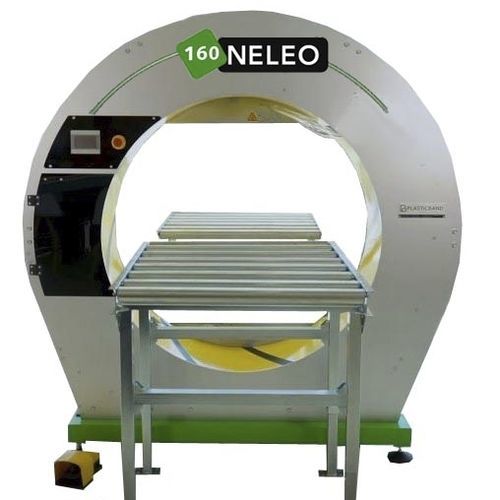 Envolvedora orbital - NELEO 160 - Plasticband S.A. - automática / para puertas y ventanas / con transportador