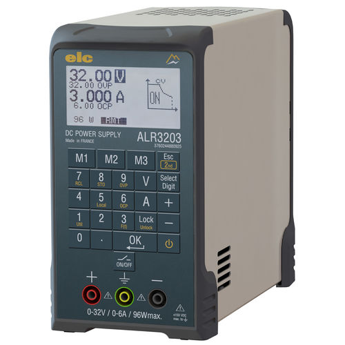 Alimentación eléctrica programable - ALR3203 - ELC construction électronique - de mesa / AC/DC / ajustable