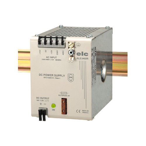 Alimentación eléctrica en riel DIN - ALE2402R - ELC construction électronique - AC/DC / de salida simple / filtrada