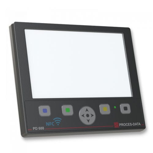 Visualizador LED - PD688 - PROCES-DATA A/S - gráfico / 800 x 480 / 7"