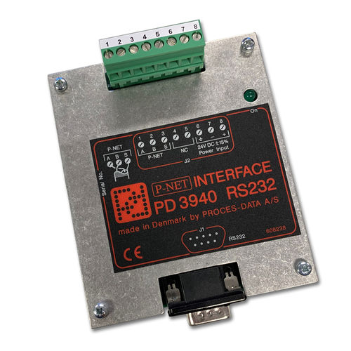 Convertidor RS232 - PD3940  - PROCES-DATA A/S - analógico / digital / de bus de campo