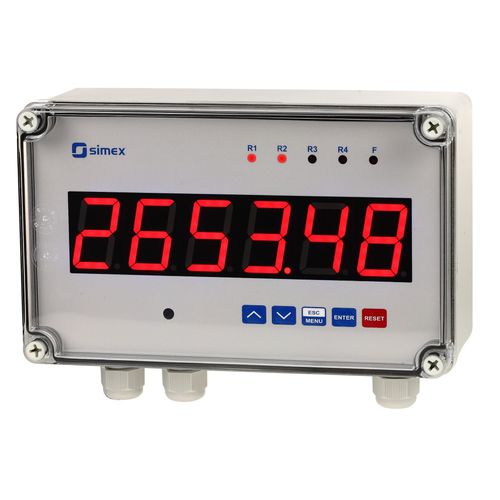 Caudalímetro para instalación en pared - SPP-638 series - SIMEX Sp. z o.o. - para líquido / para gas / 4-20 mA