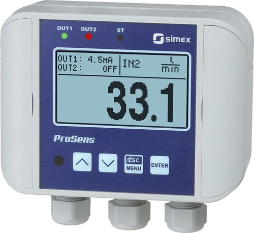 Indicador de temperatura - ProSens QM-612 - SIMEX Sp. z o.o. - de caudal / universal / de humedad