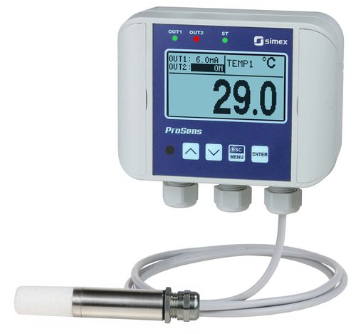 Transmisor de humedad relativa - ProSens QM-612 - SIMEX Sp. z o.o. - de pared / atornillable / empotrable