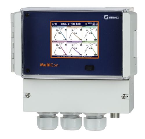 Regulador de temperatura con pantalla LCD - MultiCon CMC-N16 - SIMEX Sp. z o.o. - con visualizador gráfico TFT / con pantalla táctil / PID