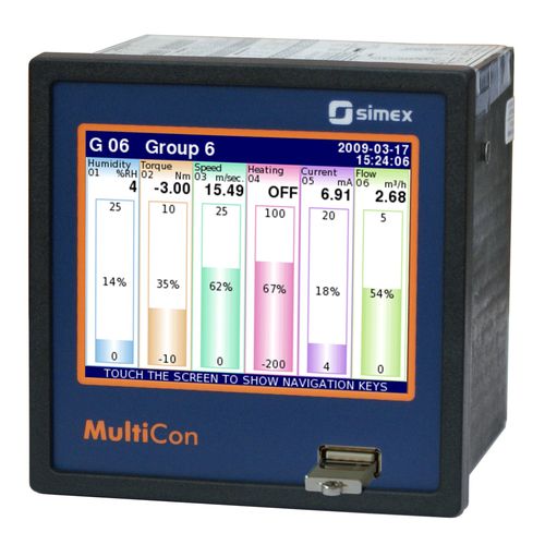 Controlador de nivel con pantalla LCD - MultiCon CMC-99 - SIMEX Sp. z o.o. - para tanque / para caldera / para sólidos y líquidos