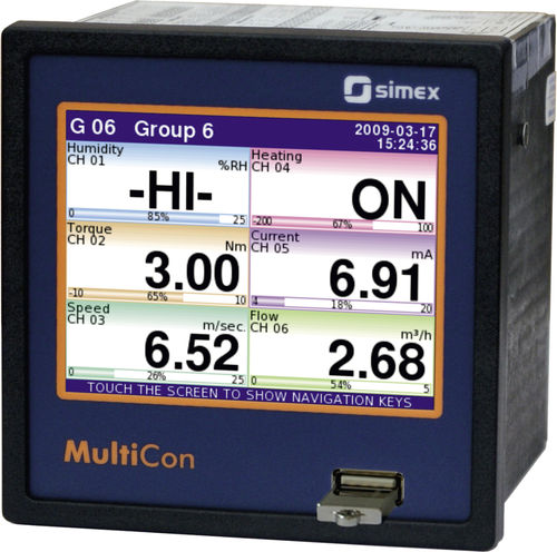 Controlador de temperatura con pantalla LCD - MultiCon CMC-99 - SIMEX Sp. z o.o. - con pantalla táctil / gráfico / PID