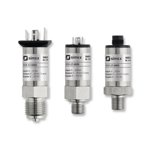 Transmisor de presión para entorno difícil - CCE-17.600G series - SIMEX Sp. z o.o. - absoluta / de membrana / 4-20 mA