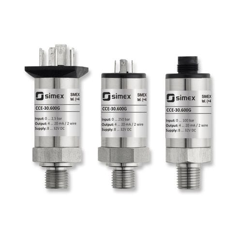 Transmisor de presión absoluta - CCE-30.600G series - SIMEX Sp. z o.o. - de cerámica / 4-20 mA / 0-10 V
