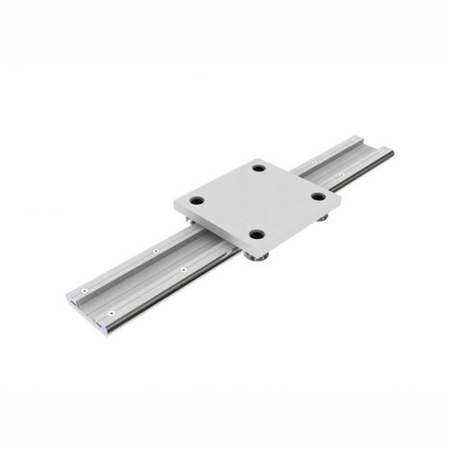 Guía lineal con ruedecillas - AG series - C.T.S. - reglable / para grandes cargas / de aluminio