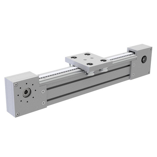 Guía lineal con ruedecillas - ADM series - C.T.S. - de aluminio / a medida / con transmisión por correa