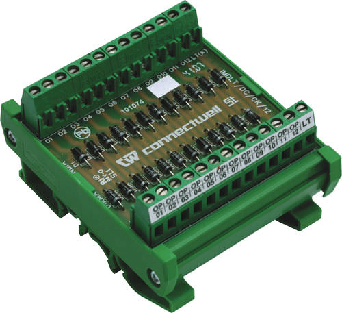 Módulo de diodo con unión PN - IMD/CA series - Connectwell Industries - en riel DIN / rectificador