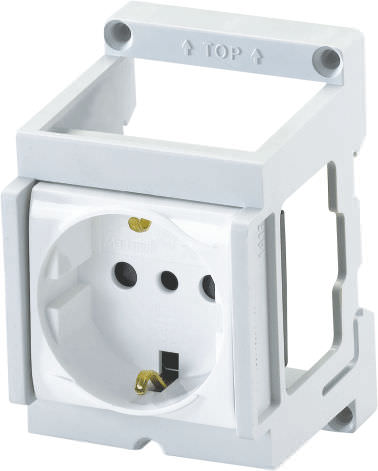Tomacorriente en riel DIN - CDINSD - Connectwell Industries - empotrable