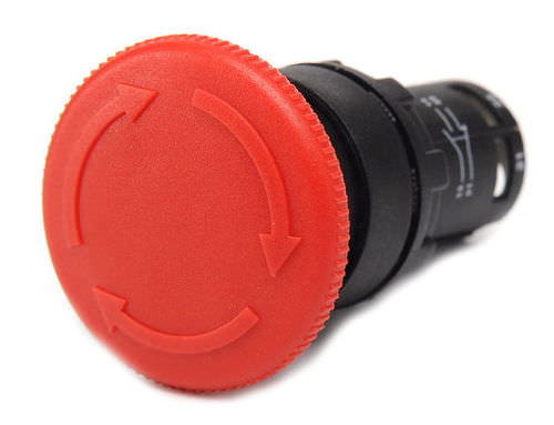 Botón pulsador de seta - MB200E series  - EMAS - de parada de emergencia / electromecánico