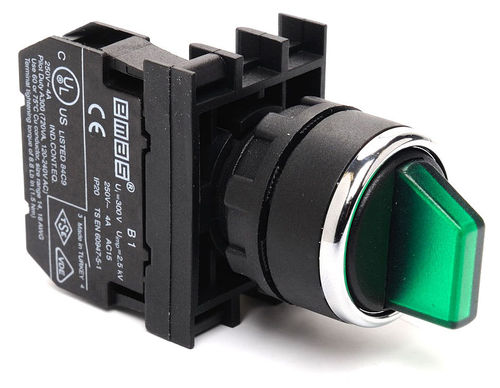 Interruptor de selección - B100SL20Y  - EMAS - multipolar / con luz / electromecánico