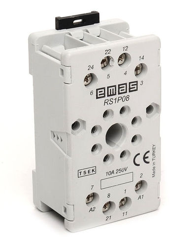 Ficha para relé electromecánica - RS1P08G1 - EMAS