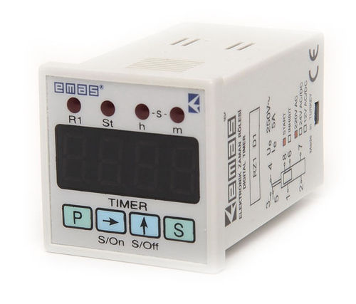 Temporizador digital - RZ1DS series - EMAS - montado en panel
