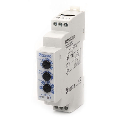 Relé temporizador multifunción - RZ1ZK110 - EMAS - para montaje sobre riel DIN