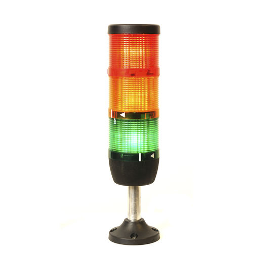 Columna de señalización permanente - IK7 series - EMAS - de 3 colores / antideflagrante