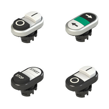 Botón pulsador táctil - E2 PD Series - Pizzato Elettrica - IP67 / IP69K / doble