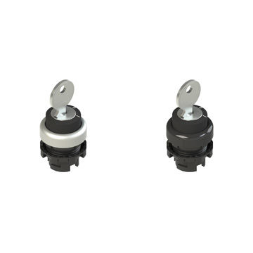 Botón pulsador de llave - E2 SC Series - Pizzato Elettrica - de selección / IP67 / IP69K