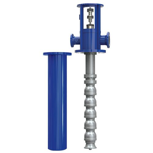 Bomba centrífuga - VLT - RUHRPUMPEN - para productos químicos / de combustible / semisumergible
