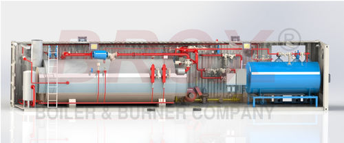 Generador de vapor sobrecalentado - BROX BOILER & BURNER COMPANY - de vapor saturado / de tubos de humo / en contenedor