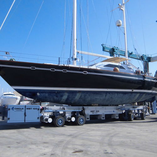 Remolque plataforma - MBT 100 - 15 - CIMOLAI TECHNOLOGY - para barco / de más de 6 ejes / de acoplamiento