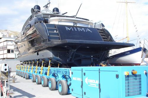 Transportador autopropulsado de más de 6 ejes - MBT 300 - CIMOLAI TECHNOLOGY - para barco