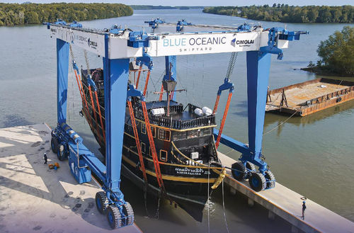 Travel lift para cargas pesadas - MBH 600 - CIMOLAI TECHNOLOGY - controlado a distancia