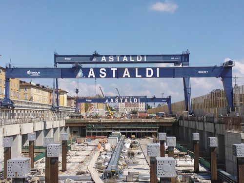 Pórtico en riel - RGC 50 - CIMOLAI TECHNOLOGY - para obras de infraestructura / para el metro