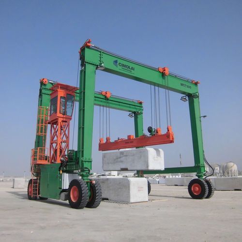 Pórtico con neumáticos - MST 100 - CIMOLAI TECHNOLOGY - para obra de elementos prefabricados