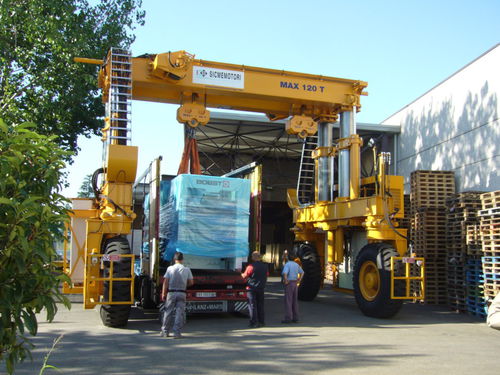 Carretilla elevadora de tipo straddle (horcaja) con neumáticos - MST 120 - CIMOLAI TECHNOLOGY