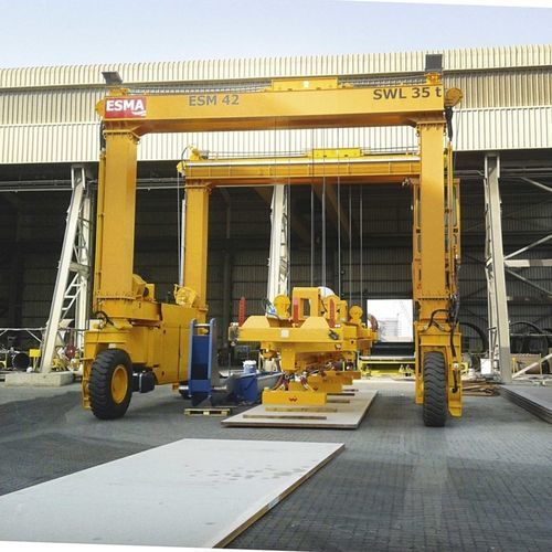 Carretilla elevadora de tipo straddle (horcaja) longitud - MST 42 - CIMOLAI TECHNOLOGY - con neumáticos