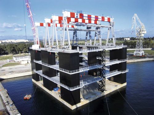 Pórtico con neumáticos - RGC 90 - CIMOLAI TECHNOLOGY - para aplicaciones marinas