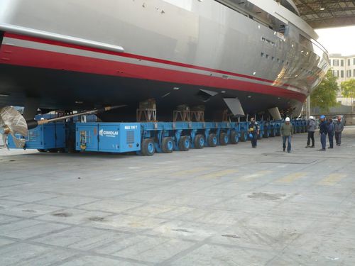 Tanqueta autopropulsada de más de 6 ejes - MBT 350 + MBT 190 - CIMOLAI TECHNOLOGY - para barco