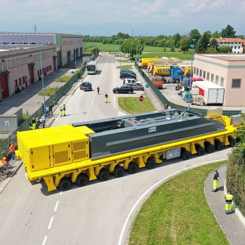 Transportador autopropulsado para grandes cargas - FBT 300 - CIMOLAI TECHNOLOGY - modular / para obra / plataforma