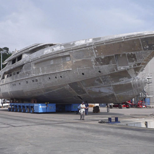 Remolque plataforma - MBT 200t - 7 - CIMOLAI TECHNOLOGY - para barco / de más de 6 ejes / de acoplamiento