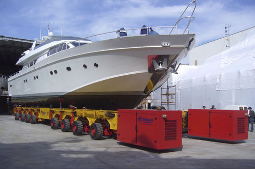 Transportador autopropulsado de más de 6 ejes - MBT 200 - CIMOLAI TECHNOLOGY - para barco