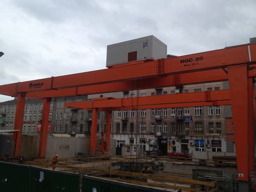 Pórtico en riel - RGC 25 - CIMOLAI TECHNOLOGY - para obra de elementos prefabricados
