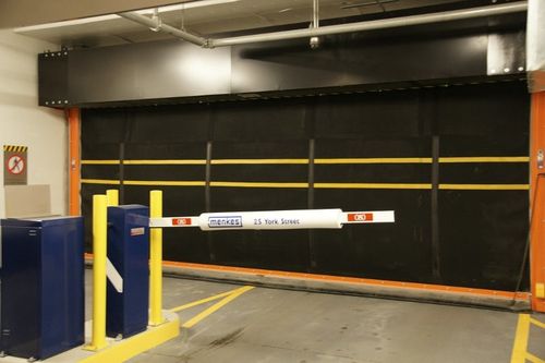 Puerta enrollable - Wilcox Door Service Inc - de caucho / para exteriores / rápida