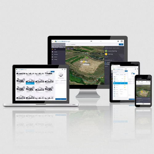Software de gestión - WorksManager - Trimble Navigation - Construction Division - de diseño / tablero de control / de gestión de datos