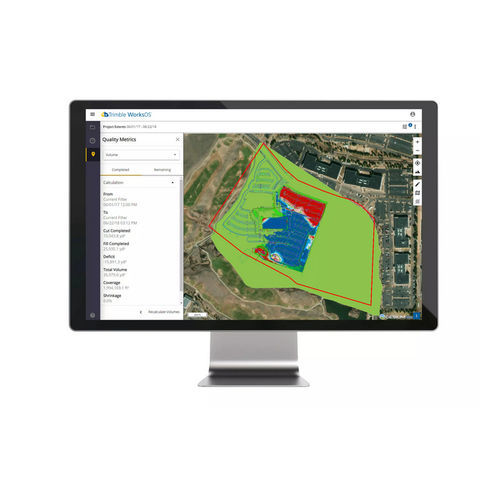 Software de interfaz - WorksOS - Trimble Navigation - Construction Division - de supervisión / de diseño / de mando