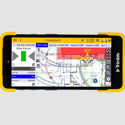 Colector de datos digital - TDC6 - Trimble Navigation - Construction Division - resistente / portátil